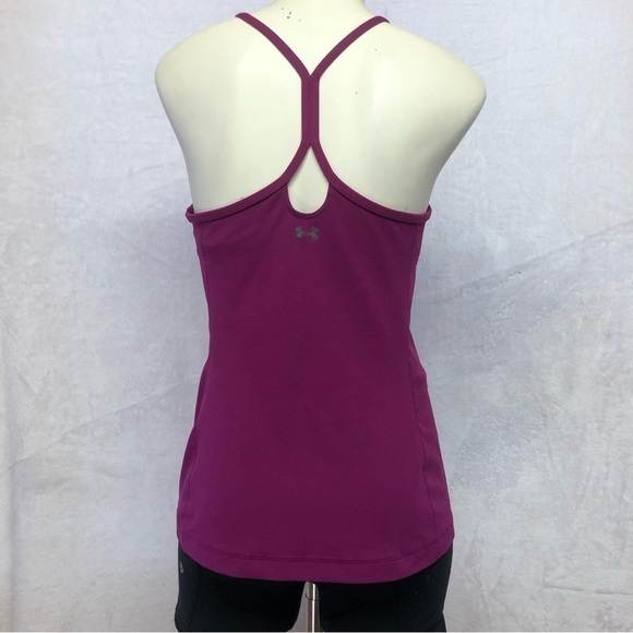 Under Armour Plum Athletic Racerback Exercise Tank Top - Picture 2 of 5